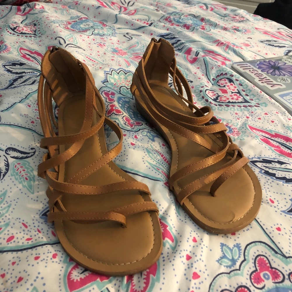 Brown Strappy Sandals